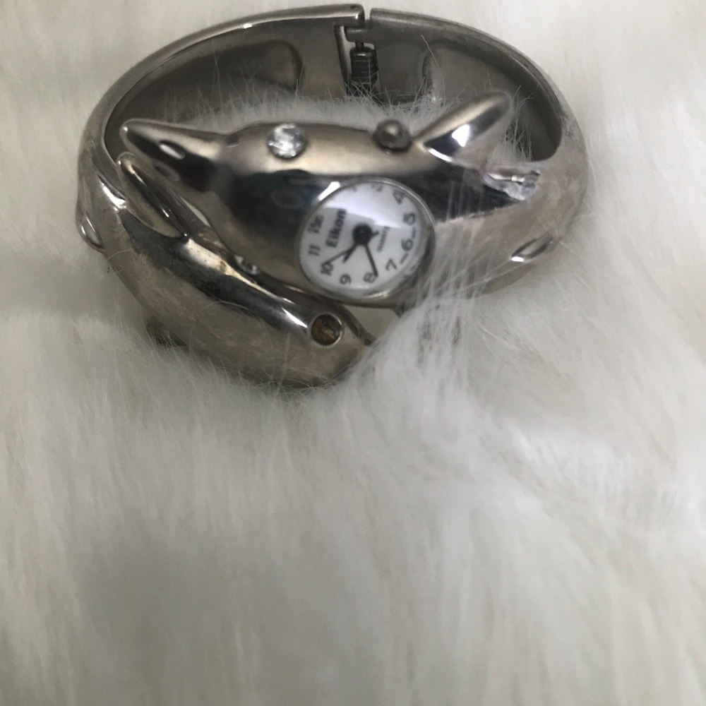 COPY - Vintage Eikon stainlessSteel Bangle Dolphin watch